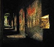 light shining through pinhole on image