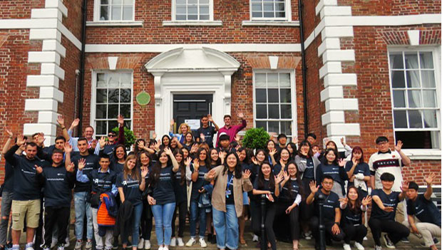 International Academy students at Priorslee Hall