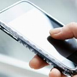 image of someone using mobile phone