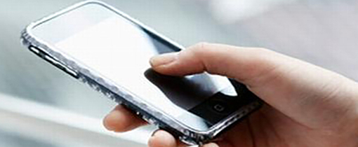 image of someone using mobile phone