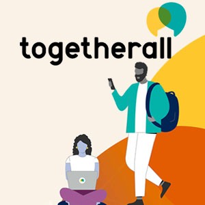 Togetherall logo and graphic