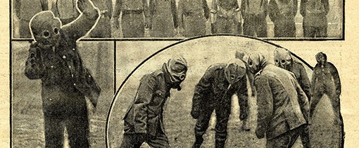 A football team playing in masks